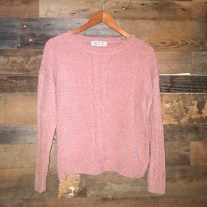 Light pink soft chenille sweater